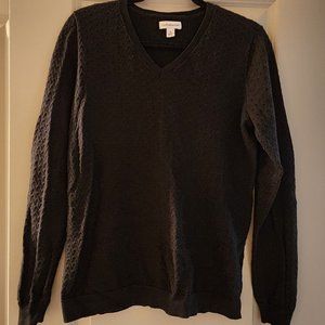 Croft and Barrow MEDIUM Black V- Neck Sweater